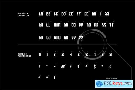 Veleon - Futuristic Font