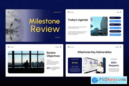 Milestone Review Powerpoint Template