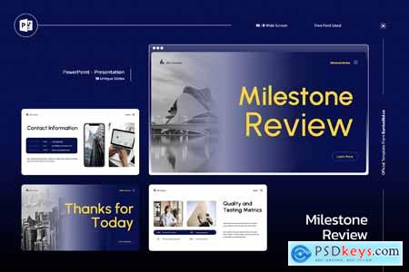 Milestone Review Powerpoint Template