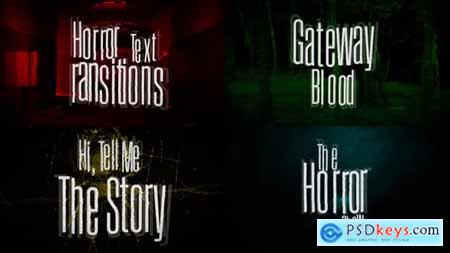 Horror Text Transitions 60294082