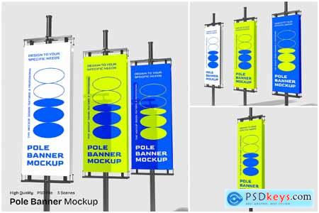 Pole Banner Mockup