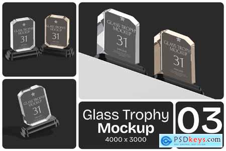Glass Trophy Mockup Glass Trophy Mockup
