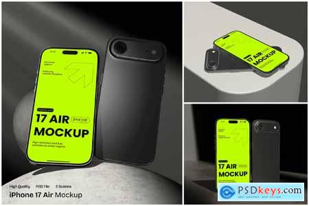 iPhone 17 Air Mockup iPhone 17 Air Mockup