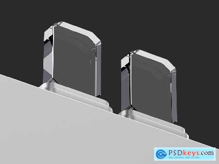 Glass Trophy Mockup