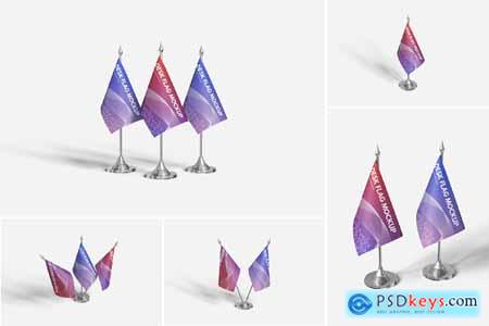 Desk Flag Mockup