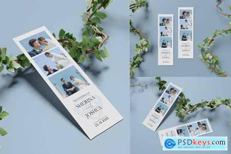 Vertical Wedding Invitation Mockup