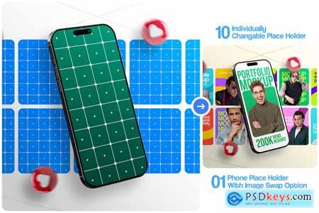 Portfolio Showcase Mockup Template