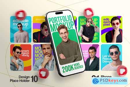 Portfolio Showcase Mockup Template Portfolio Showcase Mockup Template