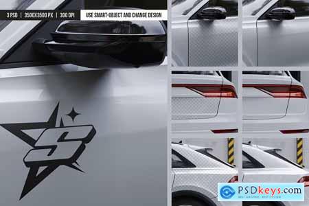 Car Sticker Mockup