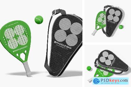 Paddle Bag Ball Mockup