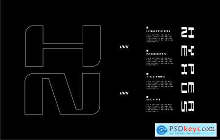 Brixer - Futuristic Font