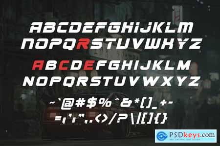 Horizon Drift - Sporty Race Font