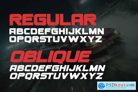 Horizon Drift - Sporty Race Font