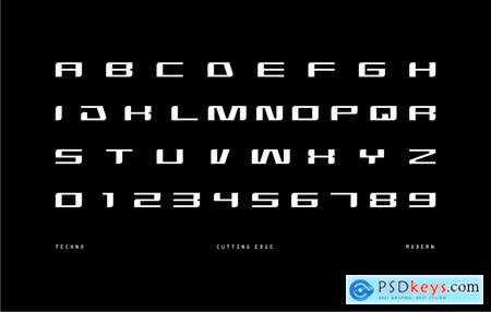 Brixer - Futuristic Font