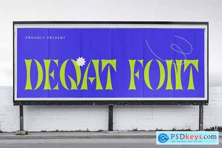 Deqat - Sharp Angular Display Typeface