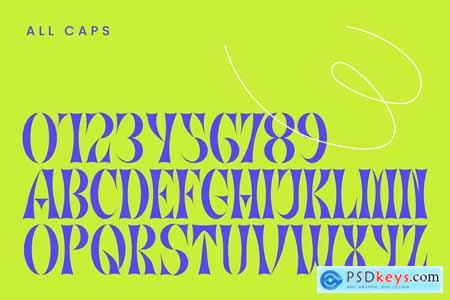 Deqat - Sharp Angular Display Typeface