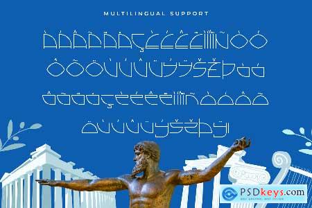 Colossal  Modern Greek Font