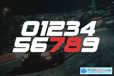 Horizon Drift - Sporty Race Font