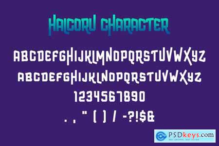 Halcoru Gaming Display Font