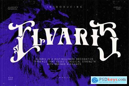 Elvaris - Decorative font