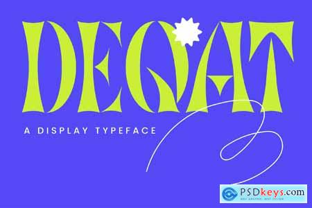 Deqat - Sharp Angular Display Typeface