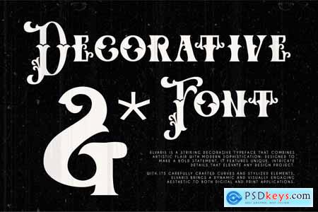 Elvaris - Decorative font
