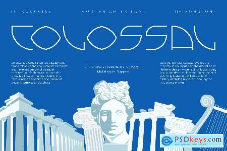 Colossal  Modern Greek Font