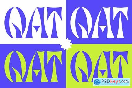 Deqat - Sharp Angular Display Typeface