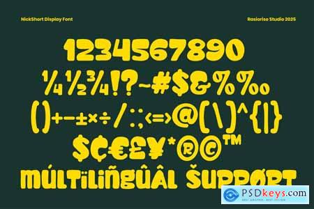 Nick Short - Display Font
