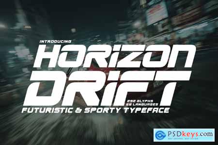 Horizon Drift - Sporty Race Font