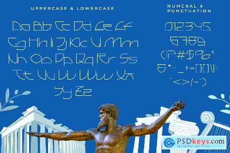 Colossal  Modern Greek Font