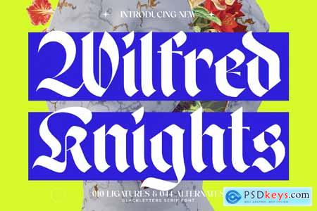 Wilfred Knights - Blackletter Serif Font