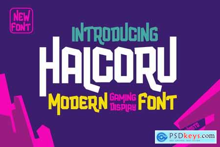 Halcoru Gaming Display Font