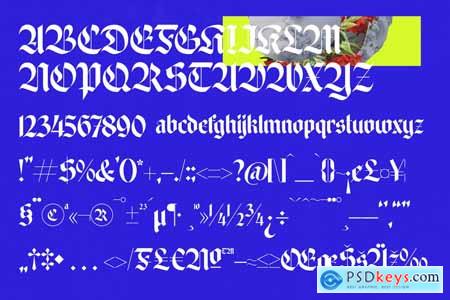 Wilfred Knights - Blackletter Serif Font