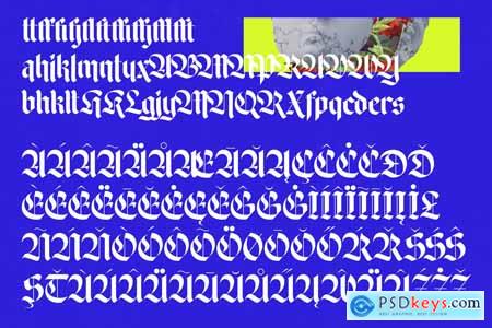 Wilfred Knights - Blackletter Serif Font