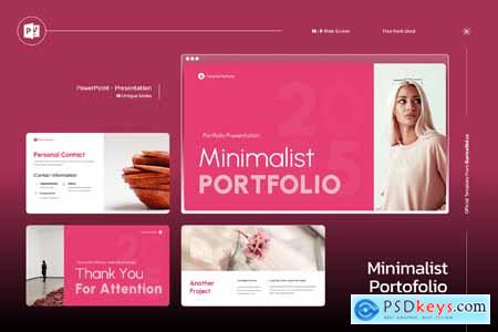 Minimalist Portofolio Powerpoint Template