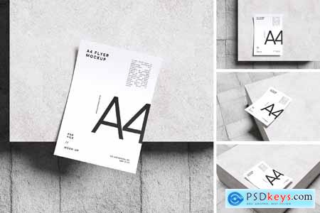 Realistic A4 Flyer Mockup Realistic A4 Flyer Mockup