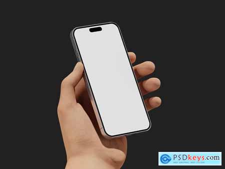Phone in Hand Mockup Phone in Hand Mockup