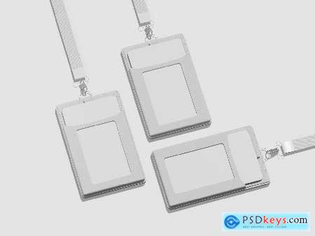 Professional ID Card Badge Mockup Professional ID Card Badge Mockup