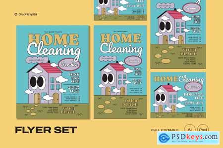 Home Cleaning Service Flyer YB67R4P