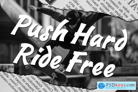 Skateride Logo Brush Font