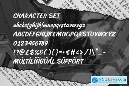 Skateride Logo Brush Font