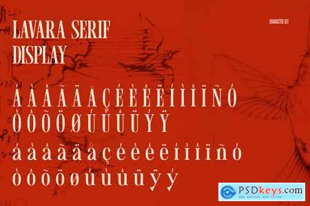 Lavara  Refined Serif Display Font