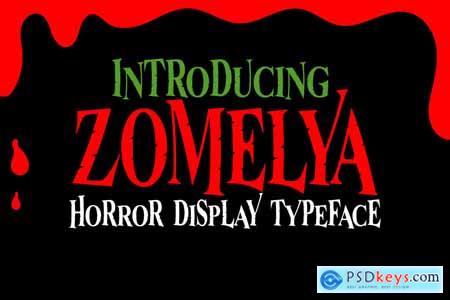 Zomelya Halloween Horror Display Typeface