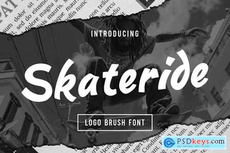 Skateride Logo Brush Font