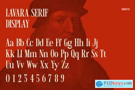 Lavara  Refined Serif Display Font