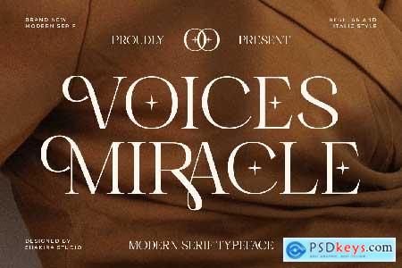 Voices Miracle - Modern Aesthetic Serif Font