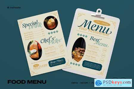 Fine Dining Food Menu PG4LRW5
