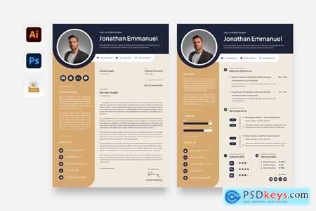 Elegant Modern Professional Cv Resume
