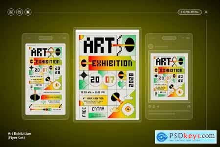 Art Exhibition  Flyer & Instagram Set